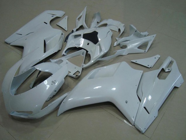 Carenados Moto Ducati 848 1098 1198 2007-2014 - Blanco Brillante Fabricantes