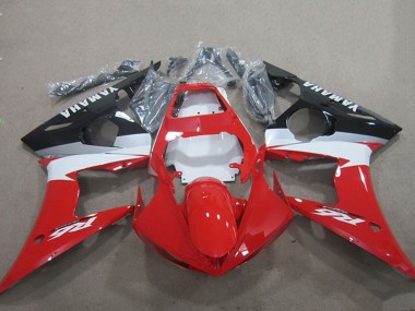 Kits Carenado Moto Yamaha YZF R6 2003-2004 - Rojo Blanco Negro Brillante Fabricantes