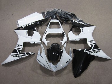 Kits Carenados Moto Yamaha YZF R6 2003-2004 - Blanco Negro Brillante Fabricantes