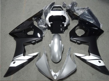 Carenados Moto Yamaha YZF R6 2003-2004 - Blanco Plata Negro Brillante Negro Mate Fabricantes