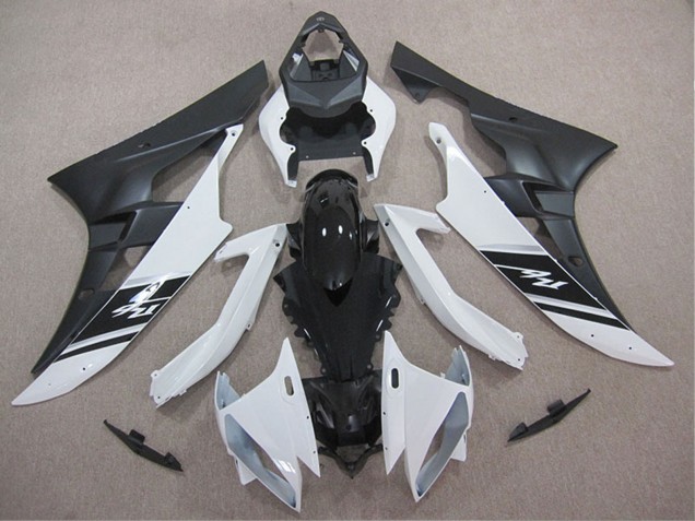 Carenados Moto Yamaha YZF R6 2006-2007 - Blanco Negro Brillante Negro Mate Fabricantes