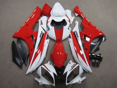 Carenado Moto Yamaha YZF R6 2006-2007 - Blanco Rojo Negro Fabricantes