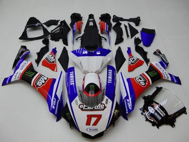 Carenados Moto Yamaha YZF R1 2015-2019 - Blanco Azul Rojo Negro Verde Monstruo Fabricantes
