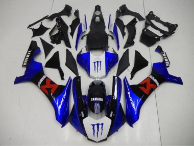 Carenados Moto Yamaha YZF R1 2015-2019 - Azul Blanco Negro Rojo Monstruo Akropovic Fabricantes