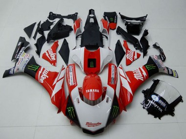 Carenados Moto Yamaha YZF R1 2015-2019 - Blanco Rojo Negro Verde Monstruo Milwaukee Fabricantes