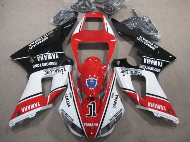 Carenados Moto Yamaha YZF R1 1998-1999 - Blanco Rojo Negro Brillante Yamalube 50 Fabricantes