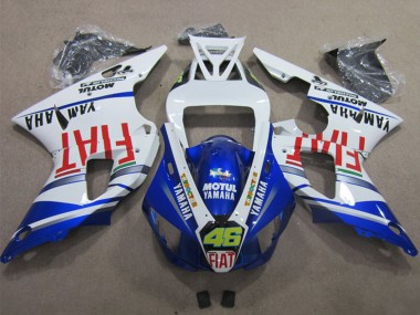 Carenados Moto Yamaha YZF R1 1998-1999 - Blanco Azul Rojo Motul Fiat 46 Fabricantes