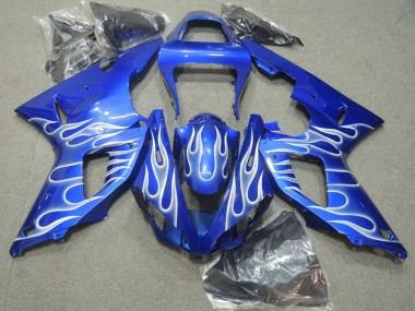 Carenados Moto Yamaha YZF R1 2000-2001 - Azul Blanco Llama Fabricantes