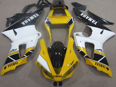 Carenados Moto Yamaha YZF R1 2000-2001 - Amarillo Blanco Negro Fabricantes