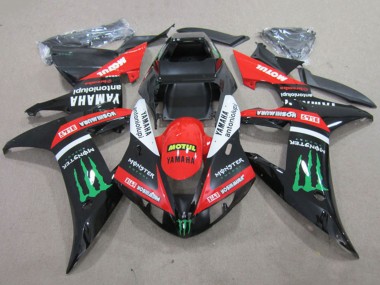 Carenados Moto Yamaha YZF R1 2002-2003 - Rojo Negro Brillante Blanco Verde Motul Monstruo Fabricantes