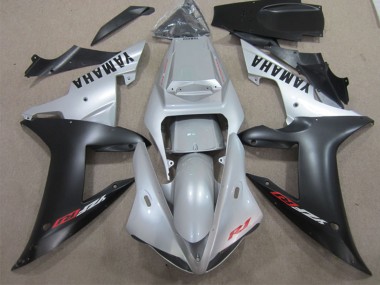 Carenado Moto Yamaha YZF R1 2002-2003 - Plata Negro Mate Fabricantes