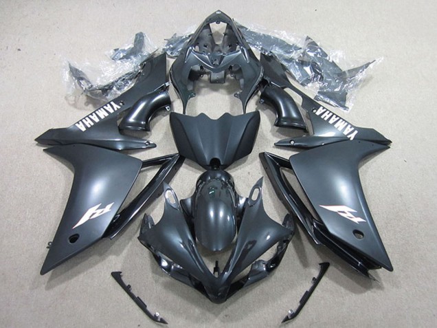Carenados Moto Yamaha YZF R1 2007-2008 - Negro Mate Blanco Calcomanía Fabricantes
