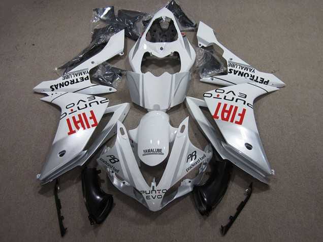Carenados Moto Yamaha YZF R1 2009-2011 - Blanco Plata Rojo Fiat Fabricantes