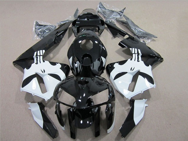 Carenado Moto Honda CBR600RR 2005-2006 - Negro Brillante Blanco Fabricantes
