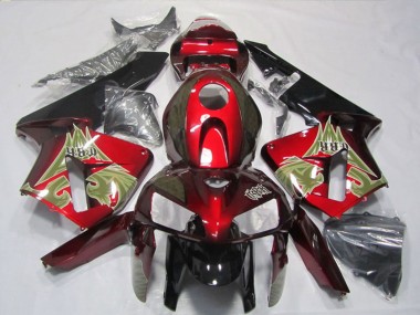 Carenado Moto Honda CBR600RR 2005-2006 - Negro Rojo Fabricantes