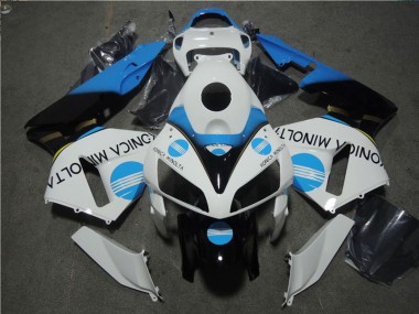 Carenado Moto Honda CBR600RR 2005-2006 - Blanco Azul Negro Brillante Konica Minolta Fabricantes
