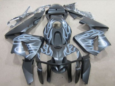 Carenados Moto Honda CBR600RR 2005-2006 - Negro Mate Plata Llama Fabricantes