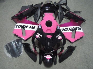 Carenados Moto Honda CBR600RR 2005-2006 - Negro Brillante Rosa Repsol Fabricantes