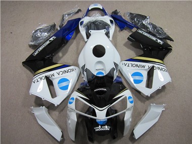 Carenados Moto Honda CBR600RR 2005-2006 - Blanco Azul Amarillo Negro Brillante Konica Minolta Fabricantes