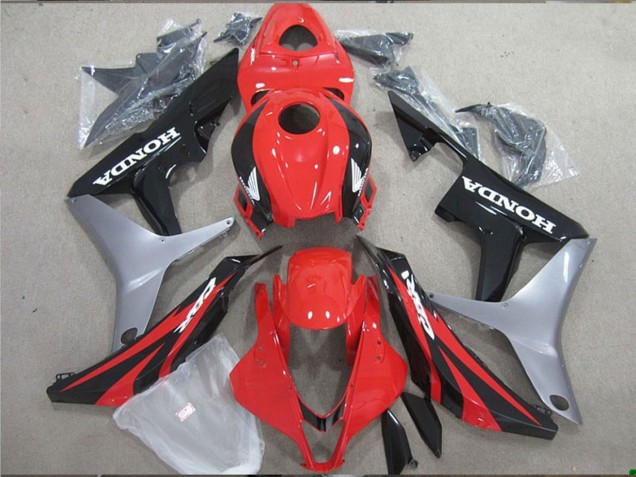 Carenado Moto Honda CBR600RR 2007-2008 - Plata Rojo Negro Brillante Fabricantes