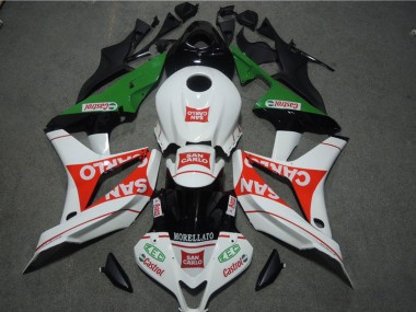 Carenados Moto Honda CBR600RR 2007-2008 - Blanco Rojo Verde San Carlo Fabricantes