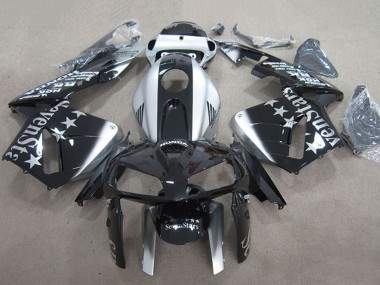Carenados Moto Honda CBR600RR 2007-2008 - Plata Negro Brillante SevenStars Fabricantes