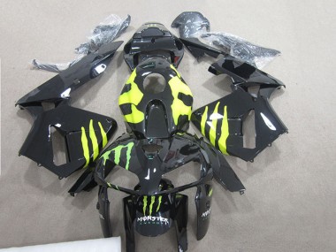 Carenados Moto Honda CBR600RR 2007-2008 - Negro Brillante Amarillo Verde Monstruo Fabricantes