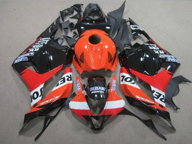 Completo Carenados Moto Honda CBR600RR 2009-2012 - Naranja Blanco Rojo Negro Brillante Repsol Fabricantes