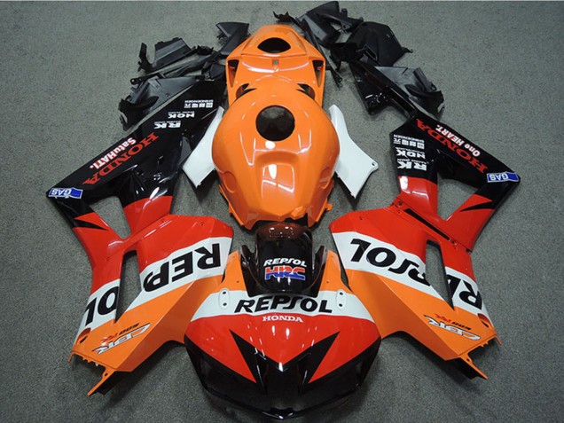 Carenados Moto Honda CBR600RR 2013-2023 - Naranja Blanco Rojo Negro Brillante Repsol HRC Fabricantes