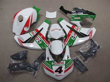 Carenados Moto Honda CBR1000RR 2008-2011 - Blanco Rojo Verde Castrol 4 Fabricantes