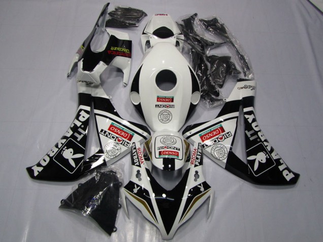 Carenados Moto Honda CBR1000RR 2008-2011 - Blanco Negro Brillante DENSO Playboy Fabricantes