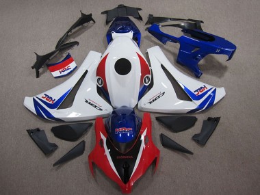 Kits Carenados Moto Honda CBR1000RR 2008-2011 - Blanco Rojo Azul HRC Fabricantes