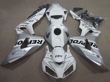 Carenado Moto Honda CBR1000RR 2006-2007 - Blanco Plata Negro Repsol Fabricantes