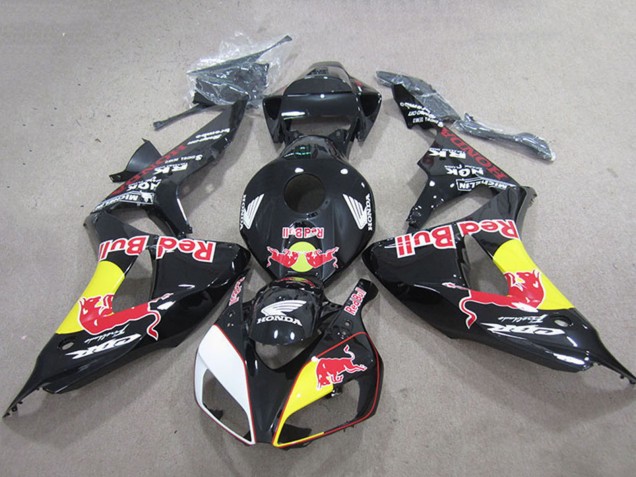 Carenados Moto Honda CBR1000RR 2006-2007 - Negro Brillante Amarillo Blanco Rojo Bull Fabricantes