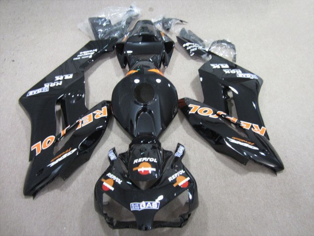 Carenados Moto Honda CBR1000RR 2004-2005 - Negro Brillante Naranja Repsol Fabricantes