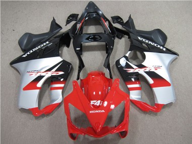 Carenados Moto Honda CBR600 F4i 2001-2003 - Plata Rojo Negro Brillante Fabricantes