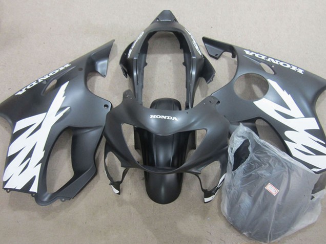 Carenados Moto Honda CBR600 F4 1999-2000 - Negro Mate Rojo Calcomanías Fabricantes