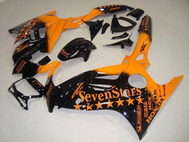 Carenados Moto Honda CBR600 F3 1995-1996 - Naranja Negro Brillante SevenStars Fabricantes