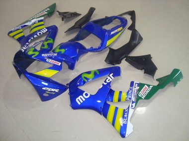Carenados Moto Honda CBR900RR 929 2000-2001 - Azul Amarillo Verde MoviStar Castrol Fabricantes
