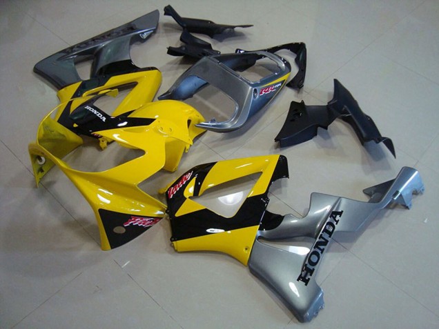 Carenados Moto Honda CBR900RR 929 2000-2001 - Amarillo Plata Negro Brillante Fabricantes