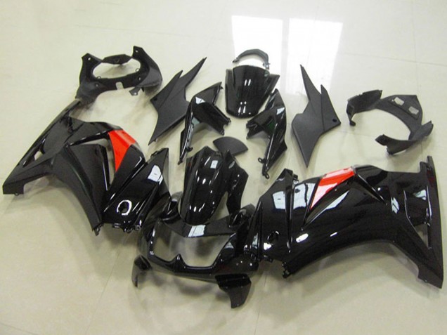 Carenados Moto Kawasaki ZX250R 2008-2012 - Negro Brillante Rojo Fabricantes