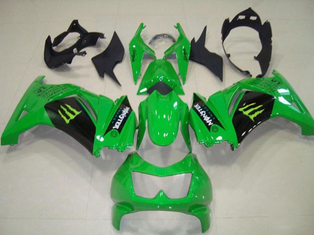Carenados Moto Kawasaki ZX250R 2008-2012 - Verde Negro Monstruo Fabricantes