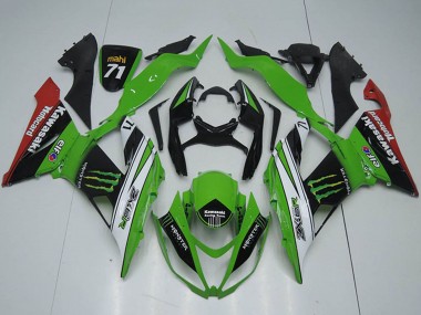 Carenados Moto Kawasaki ZX6R 2013-2018 - Verde Blanco Negro Rojo Monstruo Fabricantes