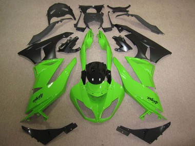 Carenados Moto Kawasaki ZX6R 2009-2012 - Verde Negro Brillante Negro Mate Fabricantes