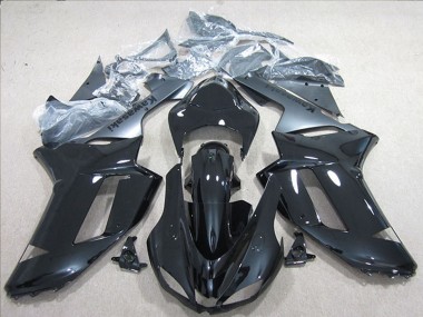 Carenados Moto Kawasaki ZX6R 2007-2008 - Negro Plata Fabricantes