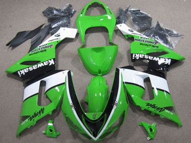 Carenados Moto Kawasaki ZX6R 2005-2006 - Verde Blanco Negro Fabricantes