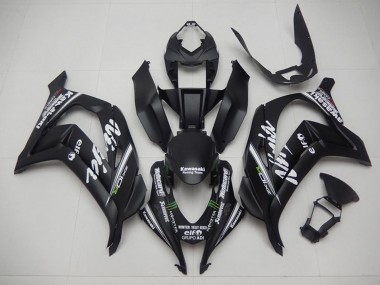 Carenados Moto Kawasaki ZX10R 2016-2020 - Negro Mate Verde Blanco Monstruo Carrera Team Motocard Fabricantes