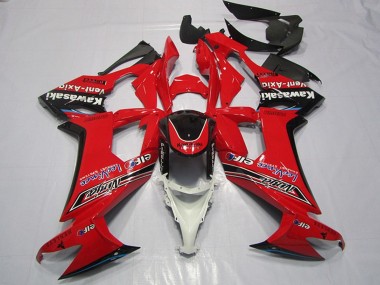 Carenados Moto Kawasaki ZX10R 2008-2010 - Rojo Negro Brillante Elf Vent-Axia Fabricantes