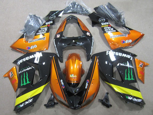 Carenados Moto Kawasaki ZX10R 2006-2007 - Naranja Amarillo Negro Brillante Verde Monstruo Fabricantes
