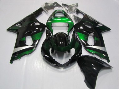Carenados Moto Suzuki GSXR 600 2001-2003 - Negro Brillante Verde Fabricantes